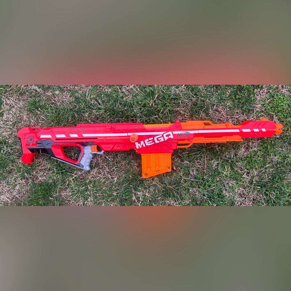 Nerf N-Strike Elite Mega Centurion Sniper Rifle Blaster Dart Gun W Mag No Darts